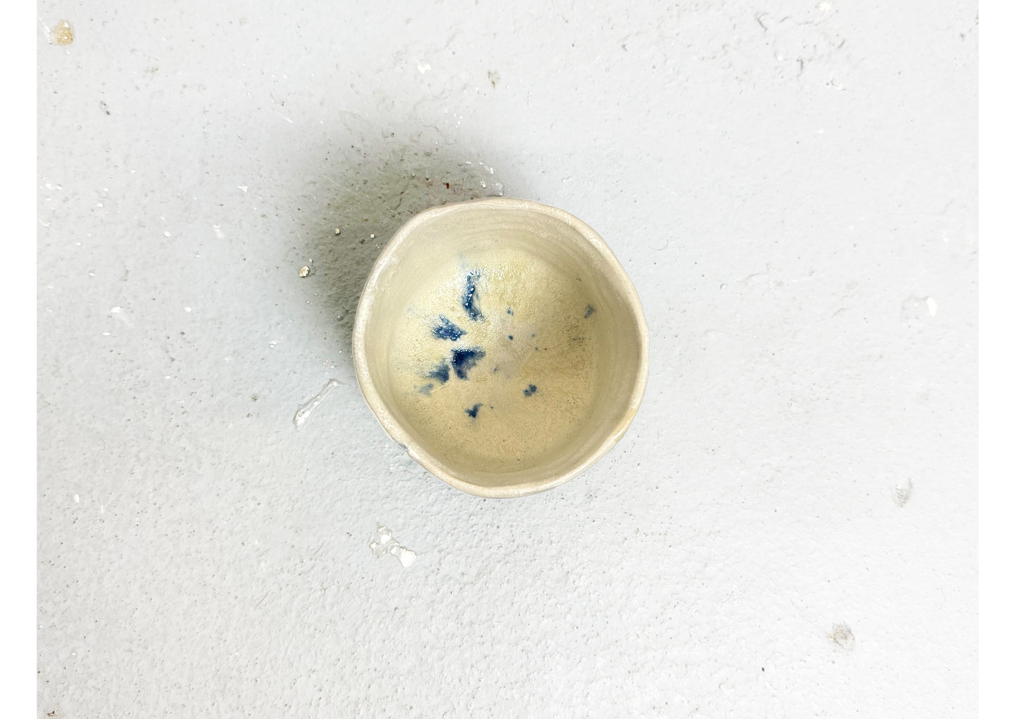 Ceramic Cup White-Blue by MAXIMILIAN GUTMAIR