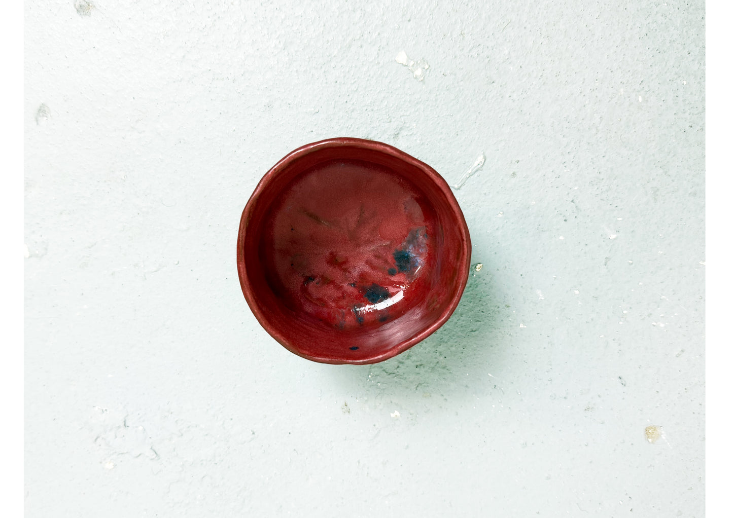 Ceramic Cup Red-White by MAXIMILIAN GUTMAIR