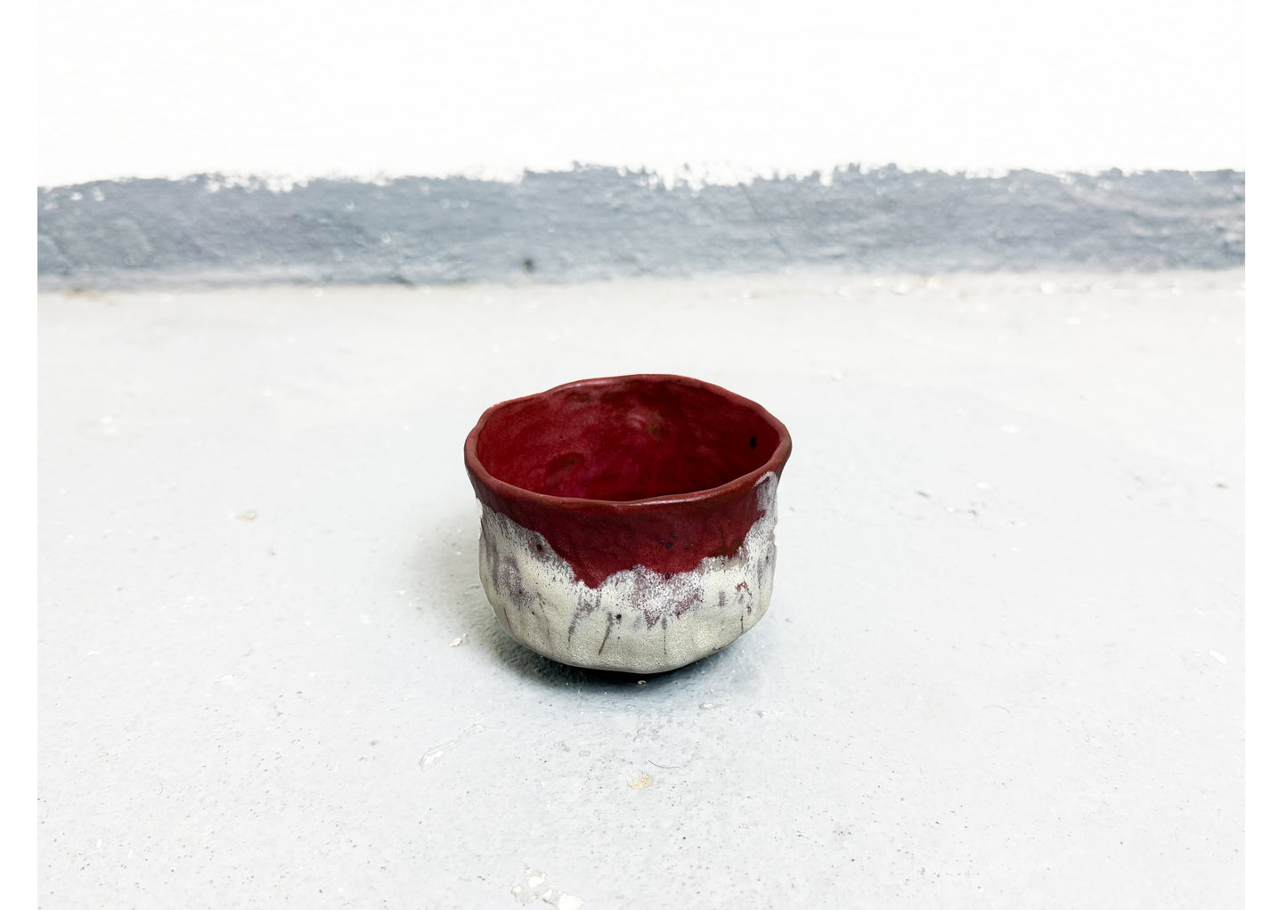 Ceramic Cup Red-White by MAXIMILIAN GUTMAIR