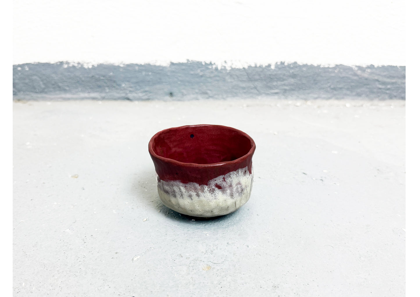 Ceramic Cup Red-White by MAXIMILIAN GUTMAIR