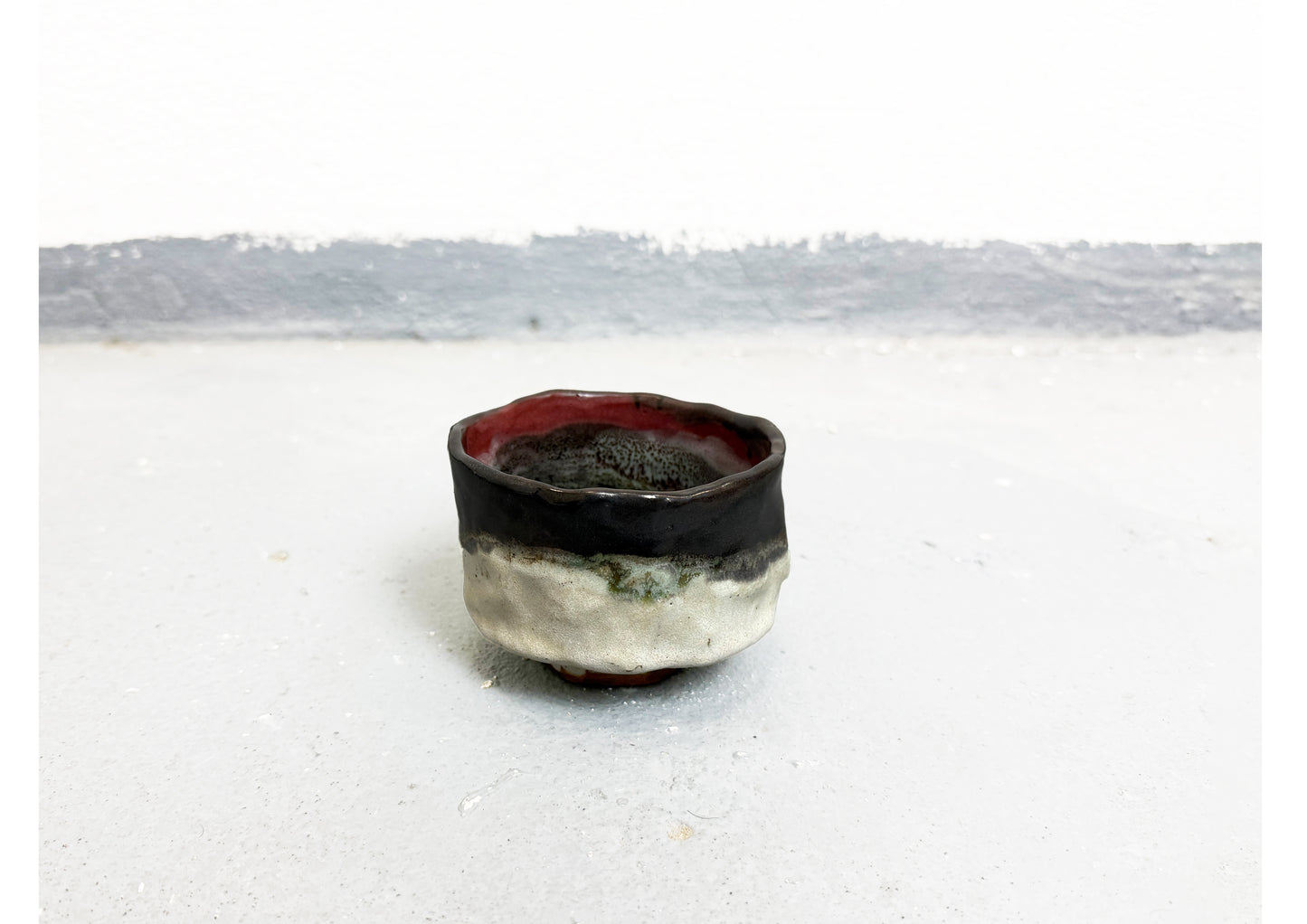 Ceramic Cup Black-White-Red by MAXIMILIAN GUTMAIR