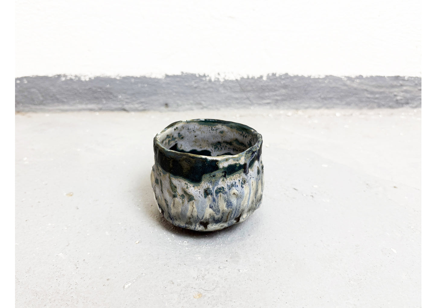 Ceramic Cup Black-Blue-White by MAXIMILIAN GUTMAIR