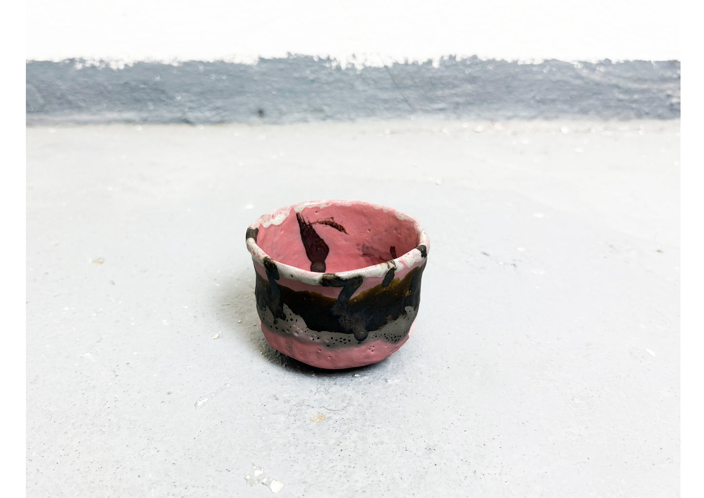 Ceramic Cup Pink-Black-White by MAXIMILIAN GUTMAIR