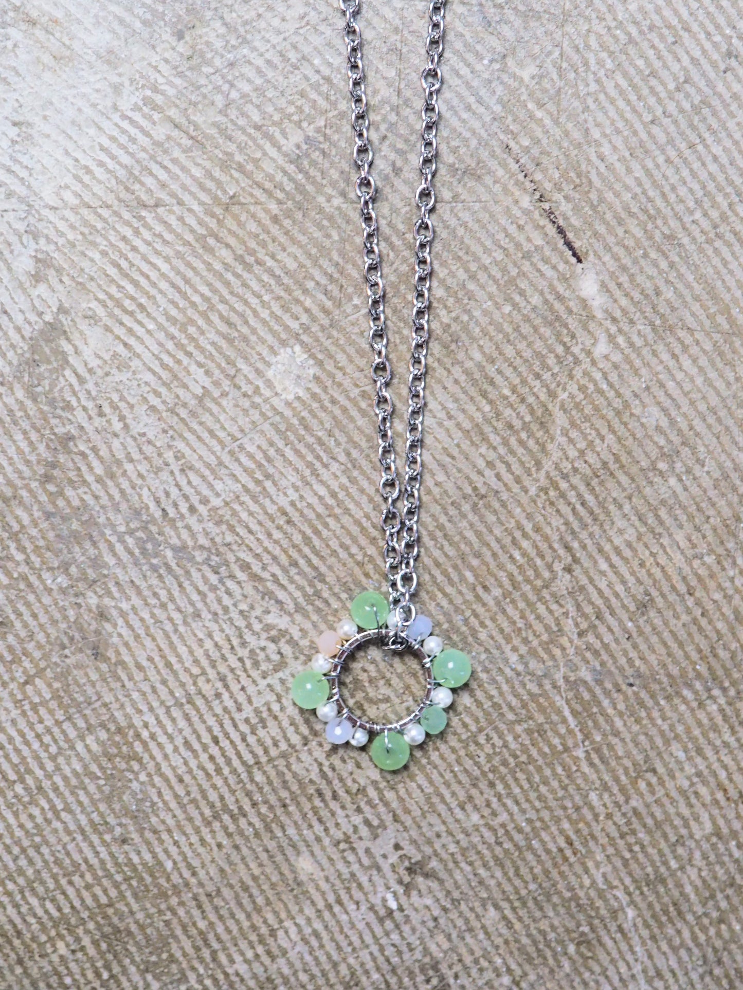 FLOWER Necklace in Silver Tone by Hoshocosho